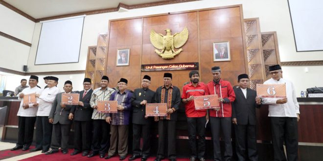 Nomor Urut Calon Gubernur Aceh