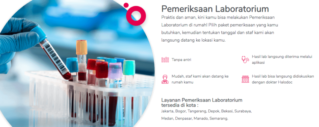 pemeriksaan laboratorium dengan halodoc