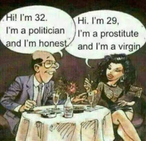 Meme dialog politikus dan seorang pelacur