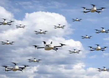 Ilustrasi Drone Swarm