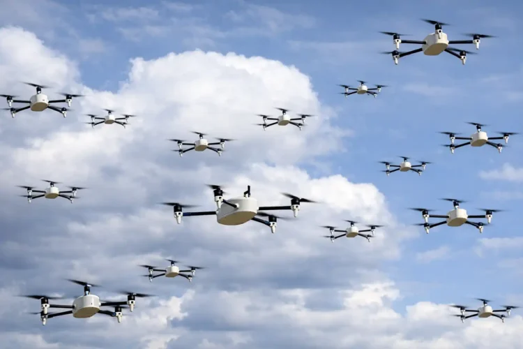 Ilustrasi Drone Swarm